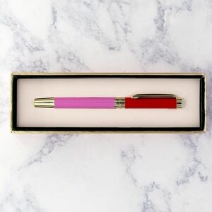 Kate Spade Colorblock Red & Pink Ballpoint Pen